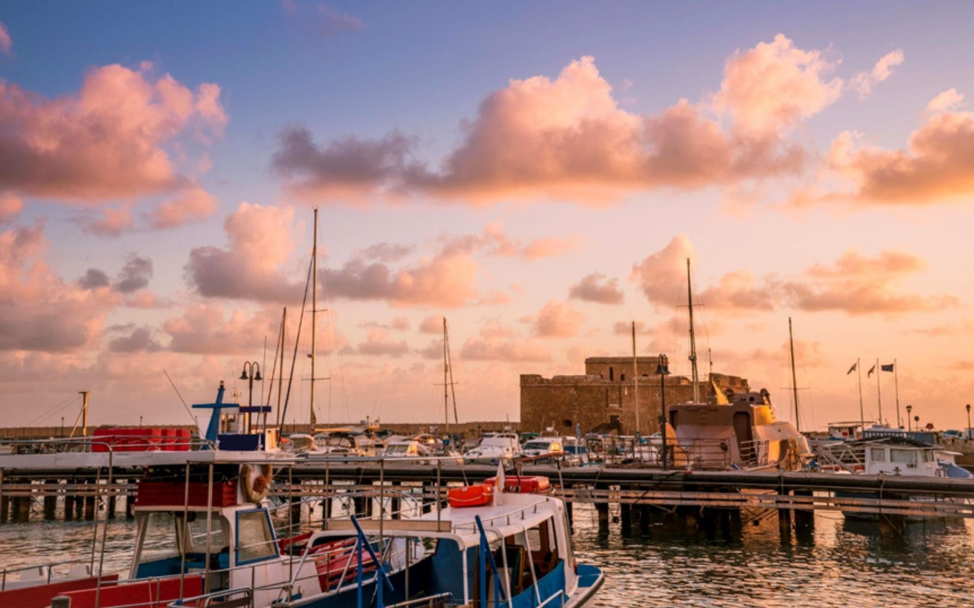 Cyprus Kato Paphos Medieval Castle & Harbour