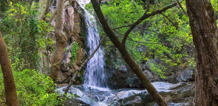 Waterfall in Moniatis Village Cyprus