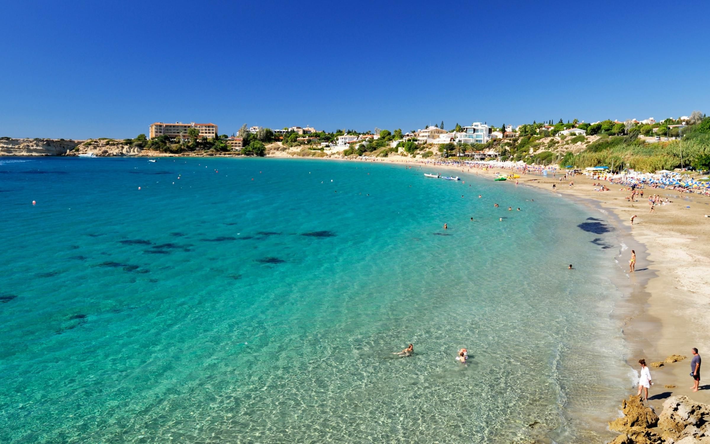 Coral Bay Beach in Cyprus
