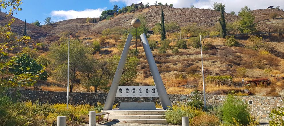 Monument to the Fallen of the Turkish Invasion 1974 palaichori village Cyprus